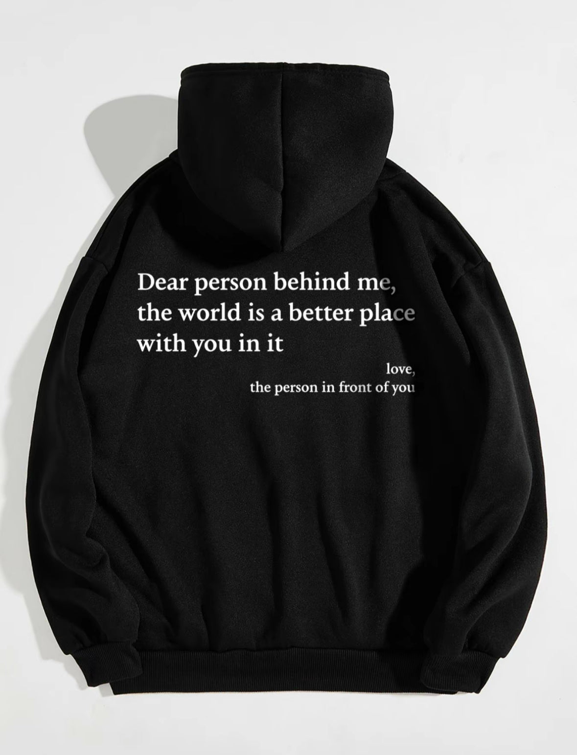 "dear person behind me" Black