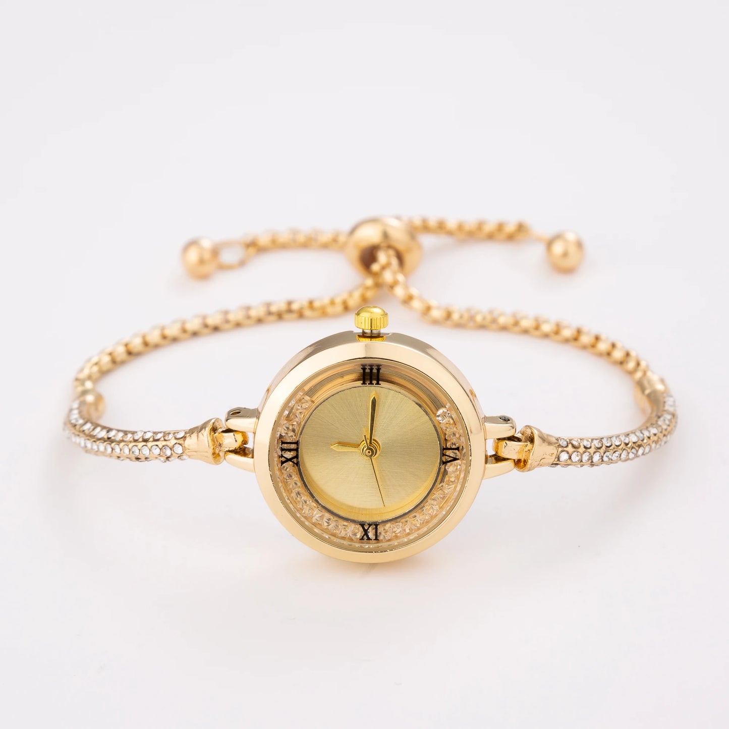 Minimal Bracelet Watch Gold