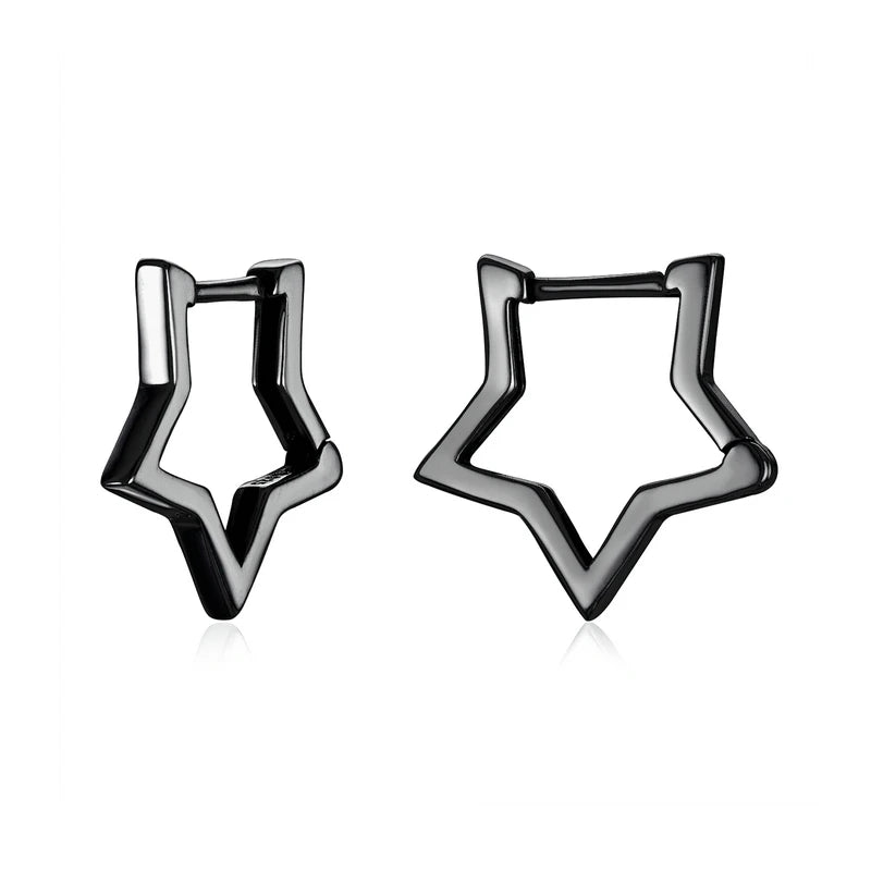 Star Earring Black Star