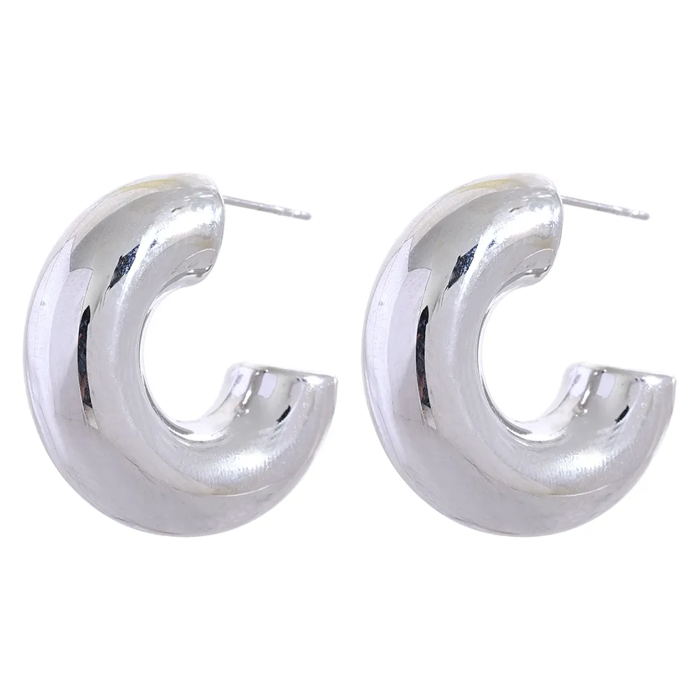 Huggie Earrings Steel