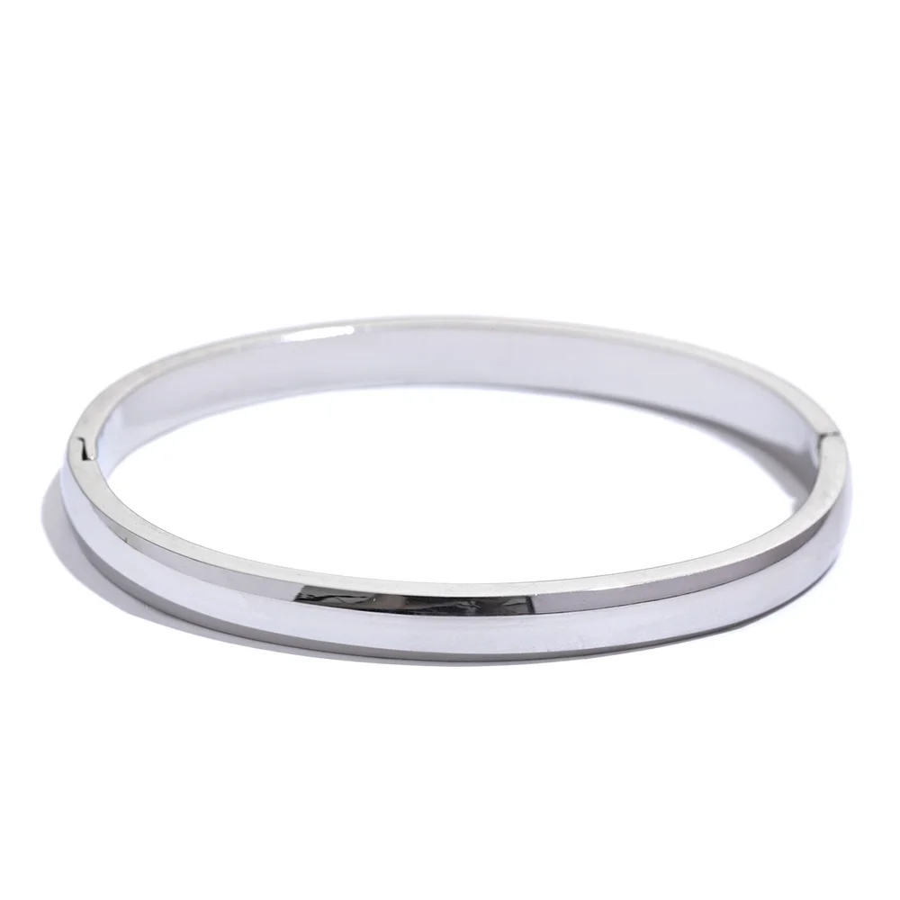 Minimal Bangle Bracelet Platinum