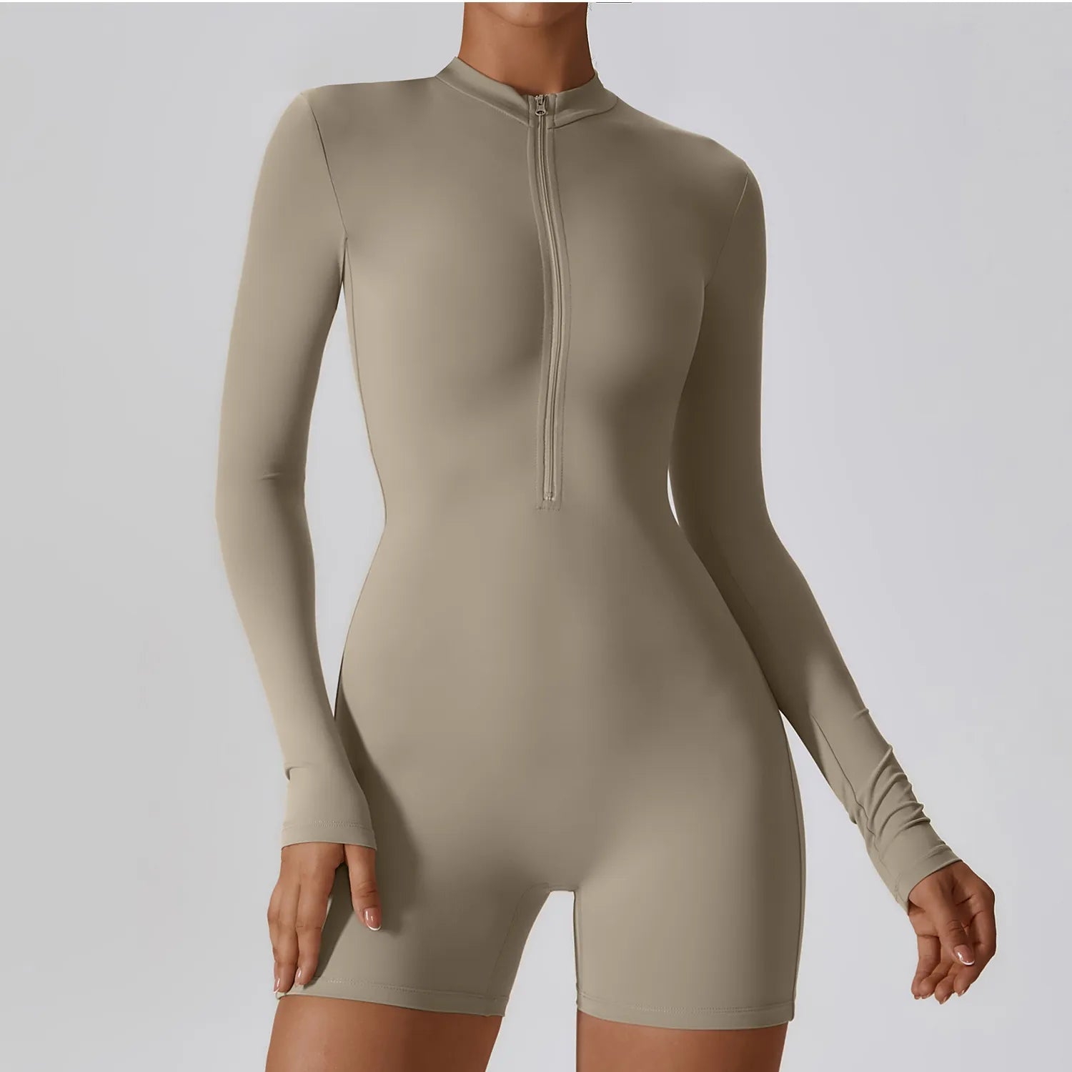 Short Zipped Bodysuit