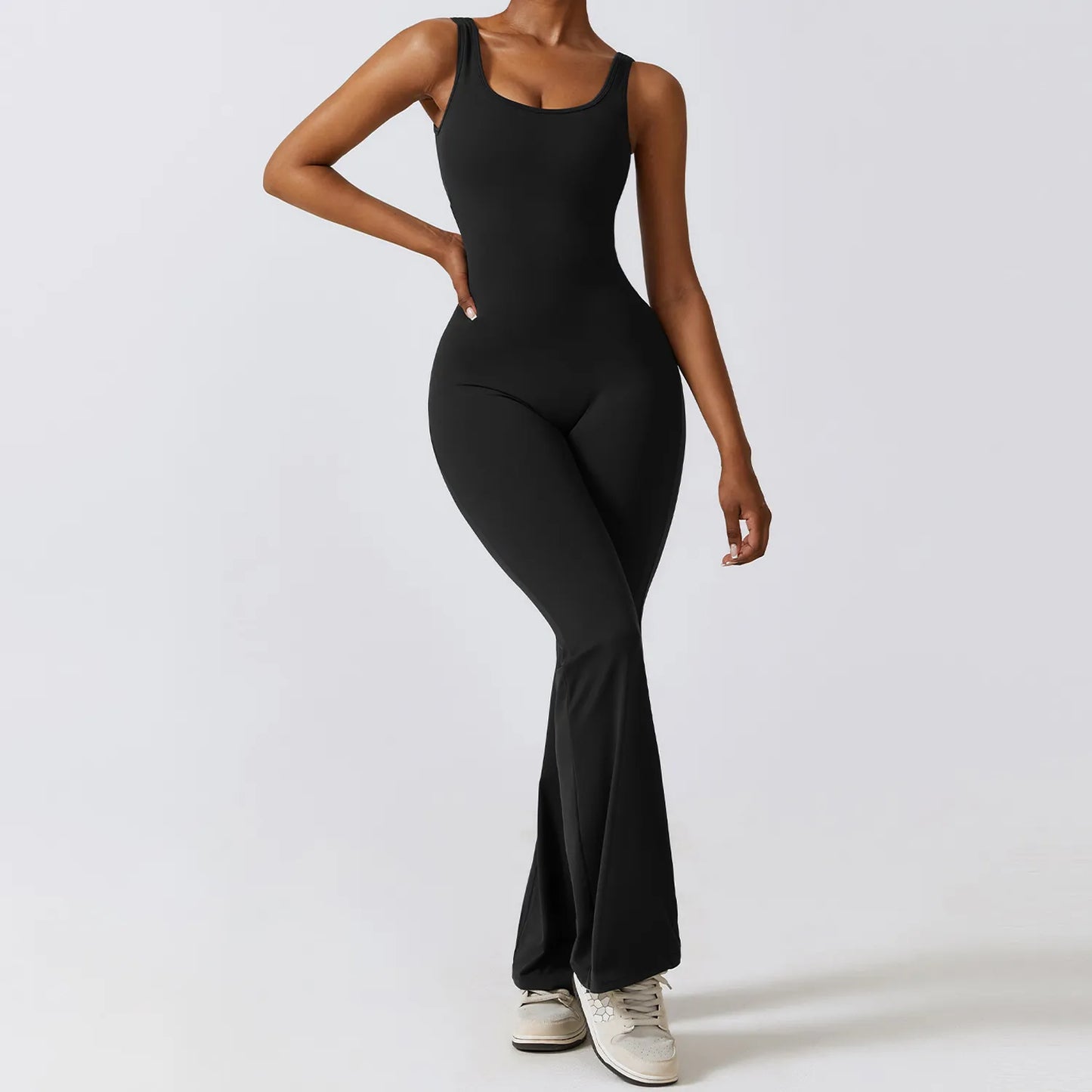 V-Back Faired Bodysuit Premium Black