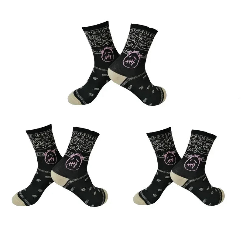 Graphic Socks 3 pak x( Black 36-43EIR