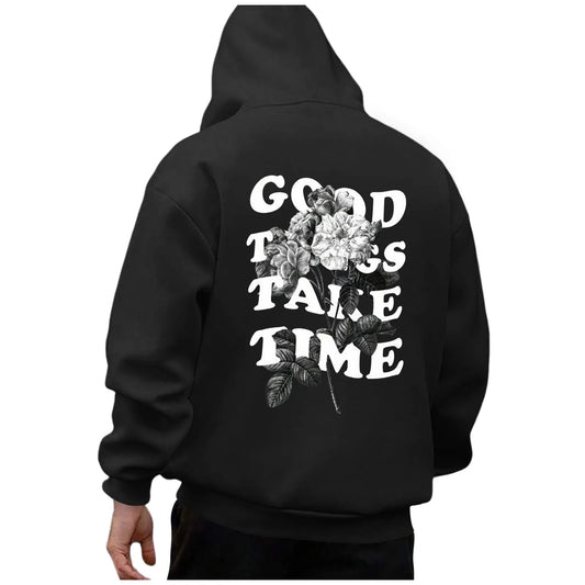 Good Things Take Time Black CN