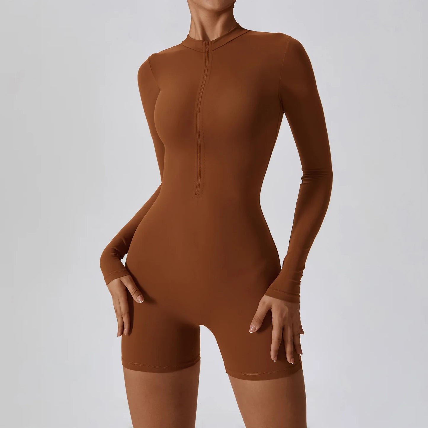 Short Zipped Bodysuit