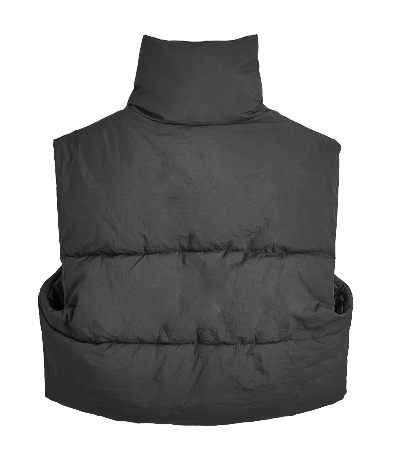 Fitted Puffer Vest Brown