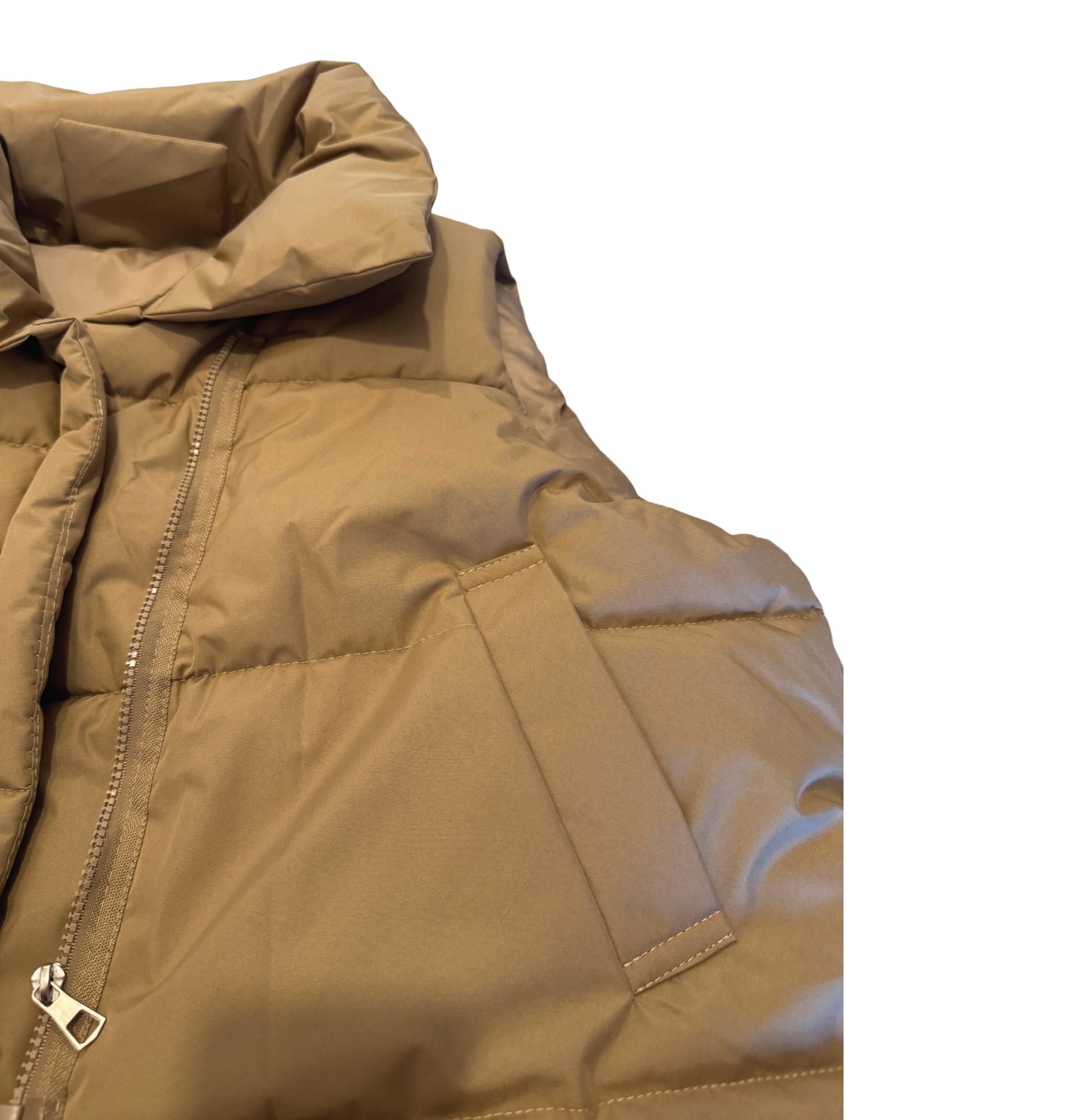 Puffer Vest Beige