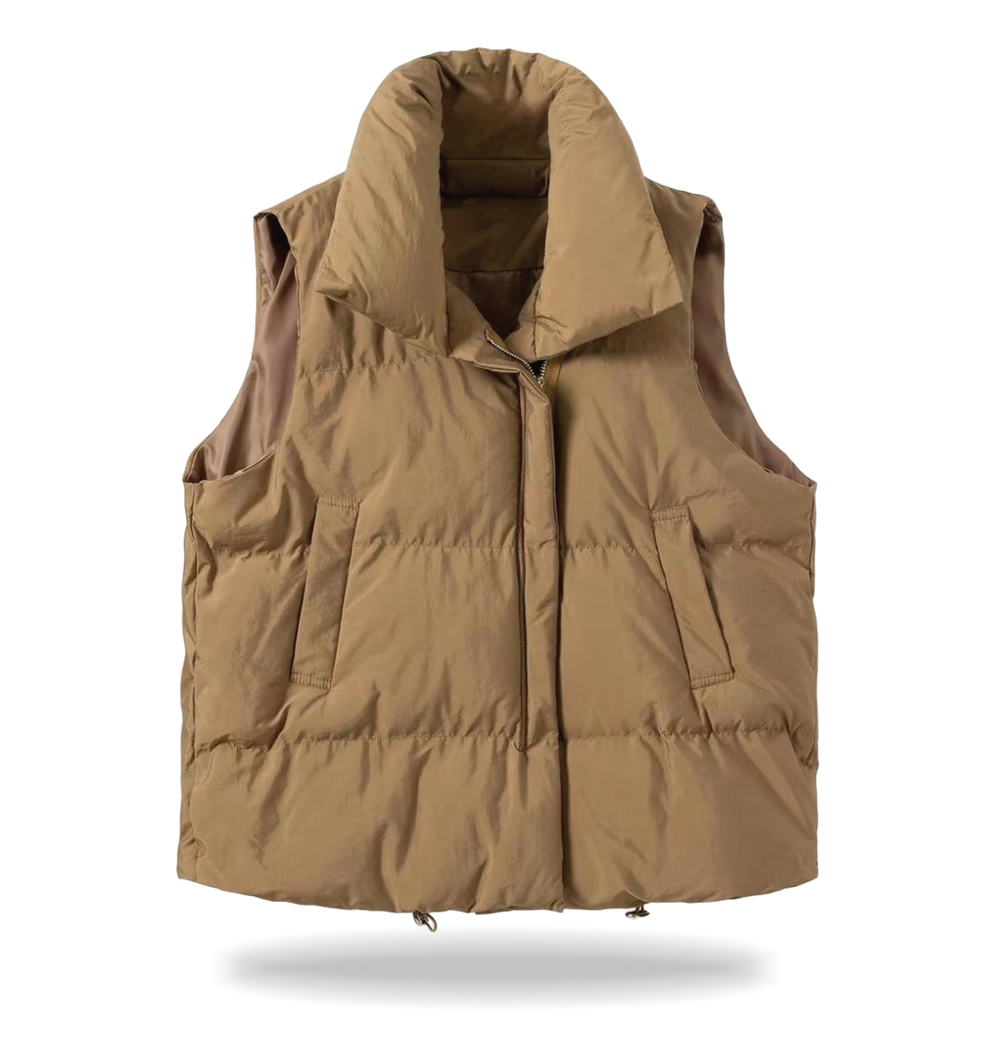 Puffer Vest Beige