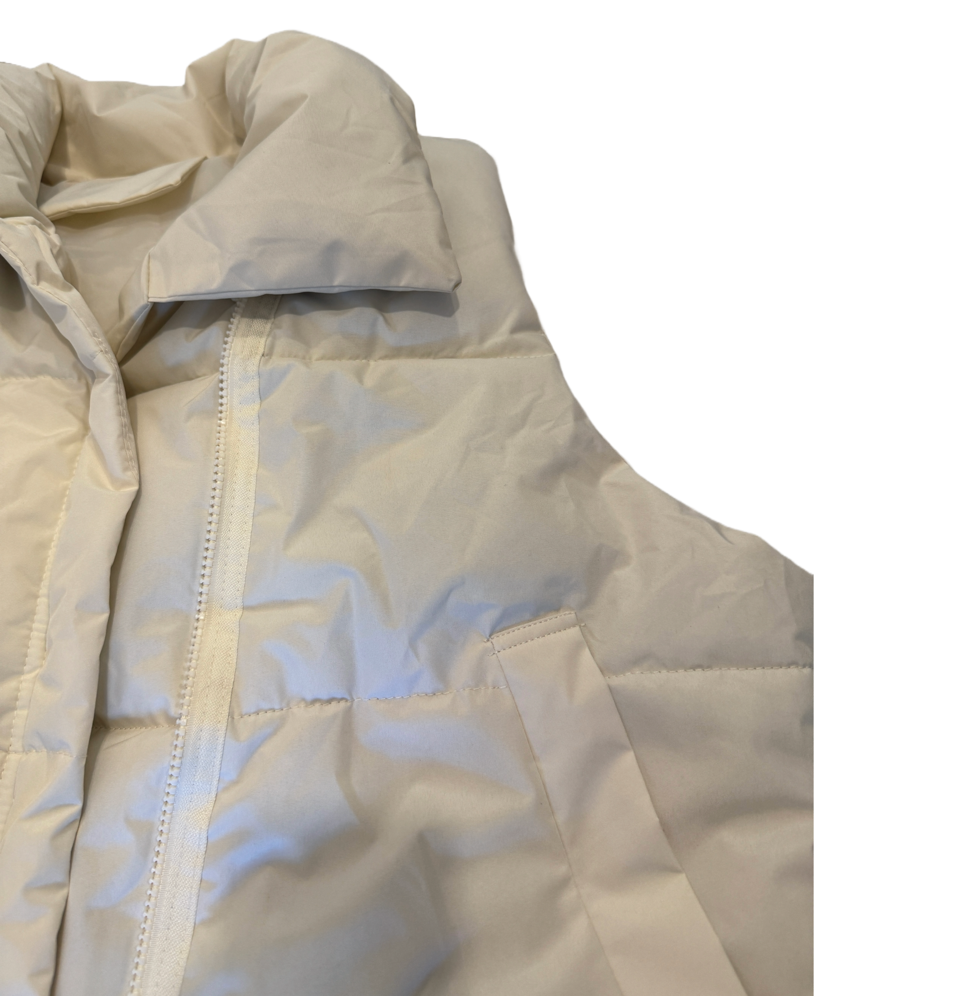 Puffer Vest Off White