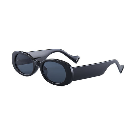 Oval Rectangle Sunglasses Black