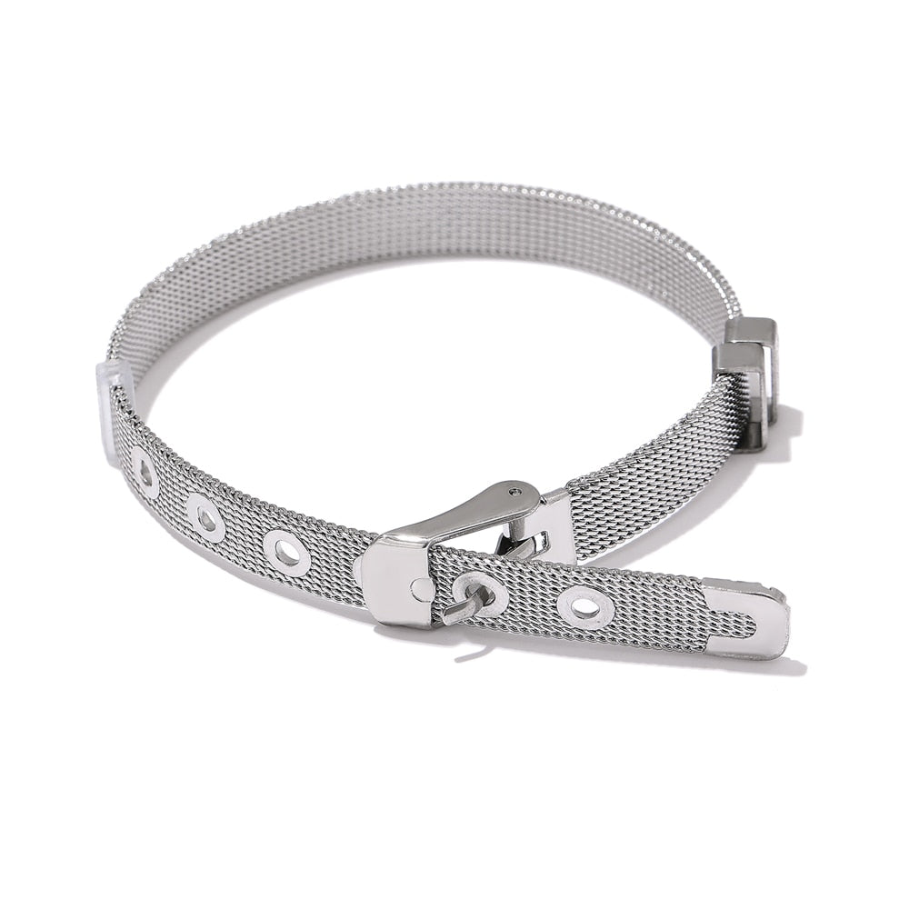 Belt Loop Bracelet Silver