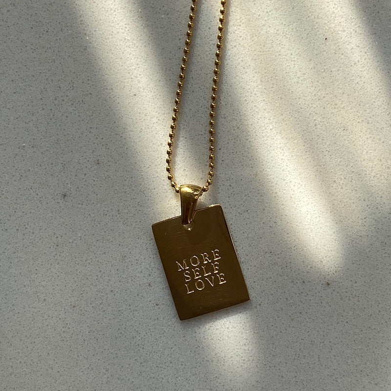 Inspo Necklace MORE SELF LOVE